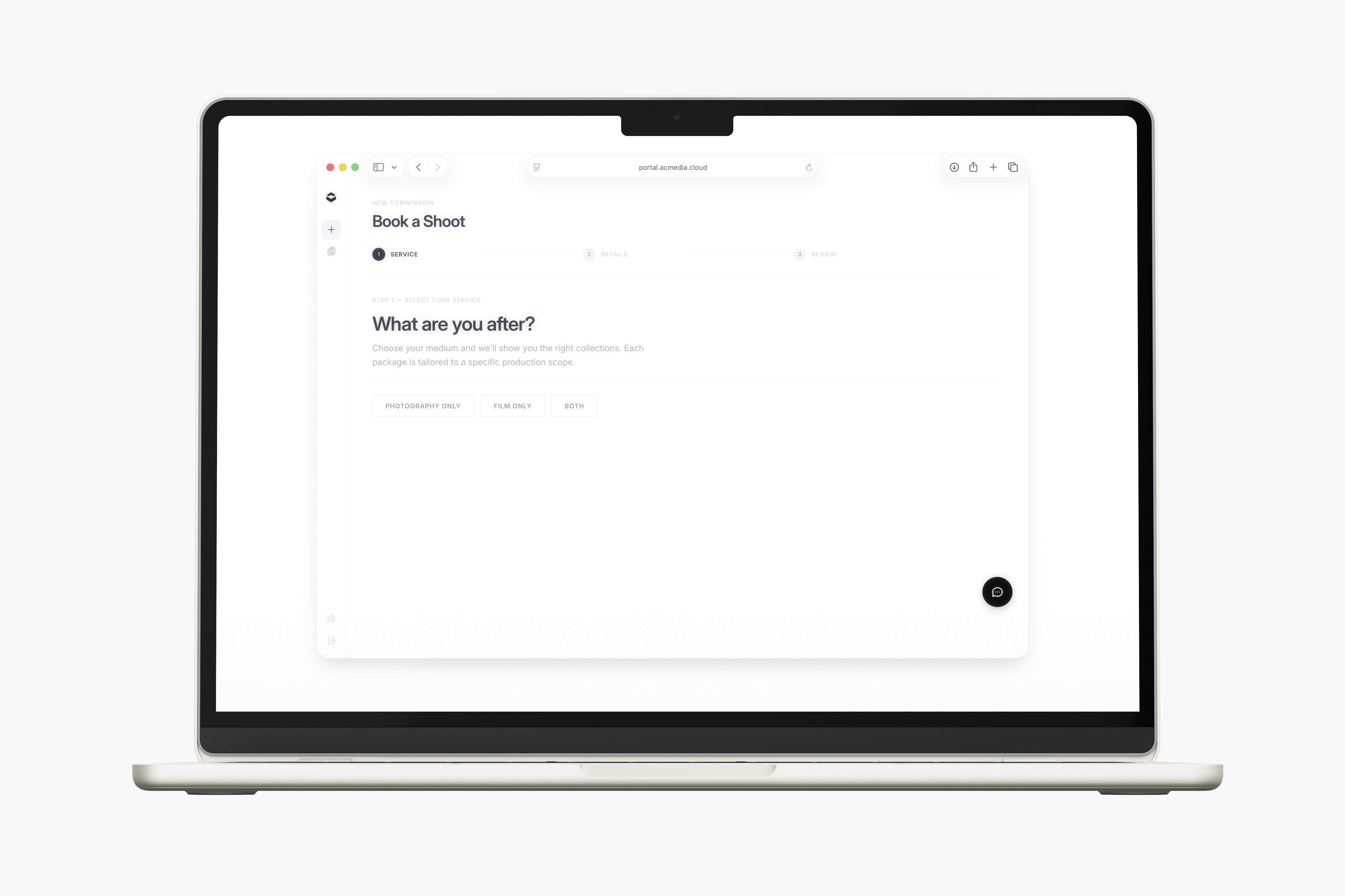 AC Media Portal - Book a Shoot